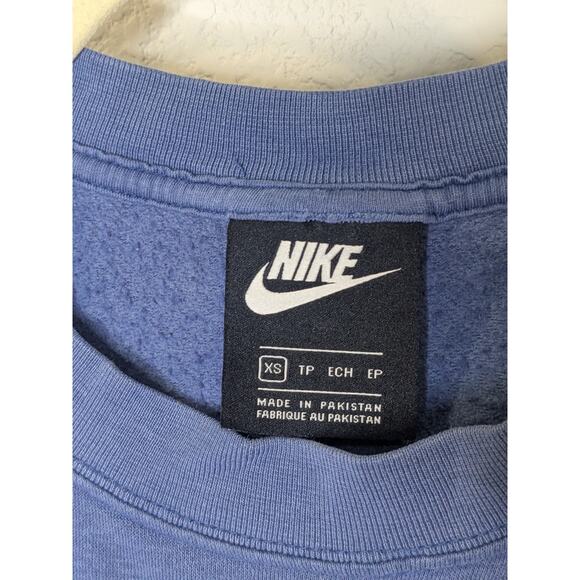 Nike Blue Crewneck Pullover Sweatshirt Womens Size XS - Picture 3 of 5